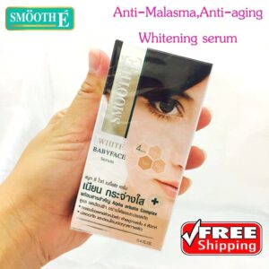 Smooth E White Babyface Serum Anti-Melasma Anti-Aging Whitening arbutin 0.4 oz