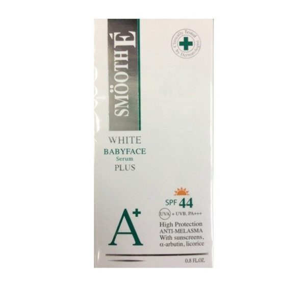 Smooth E White BabyFace Serum Plus SPF 44 UVA+UVB, PA+++ Anti-Melasma Sunscreen