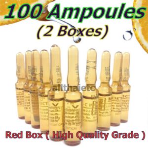 High Quality!!! 2 Boxes : 100 Pcs. (2 ml.) PURE VITAMINs Serum