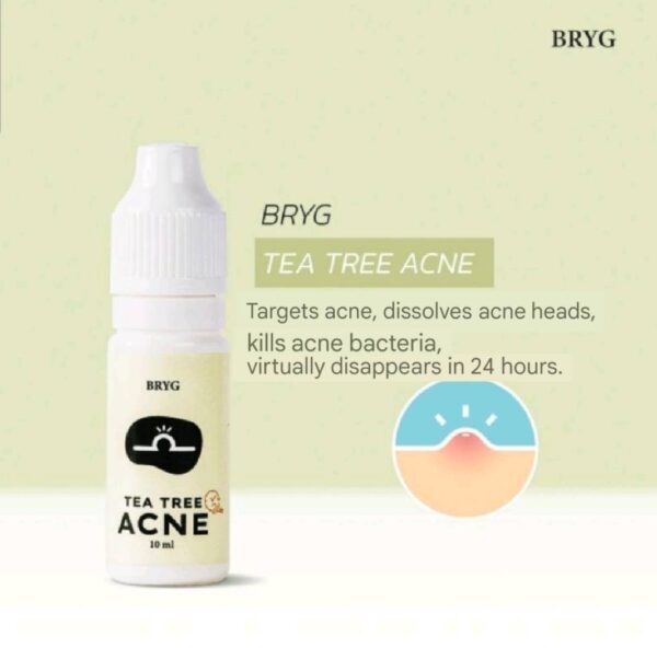 Cosmetic : Organic TEA TREE ACNE SERUM 10 ml. / bottle by BRYG (Really collapses in 24 hrs) - Image 2